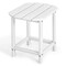 Folding Adirondack Chair HDPE Outdoor Patio Chair With Side Table Cup Holder All Weather Lounge Chair Fire Pit Furniture